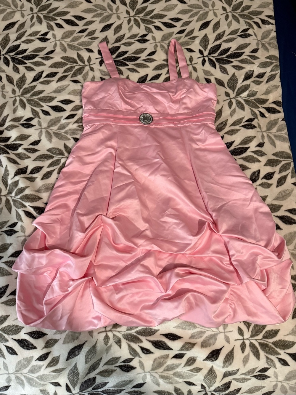 Vintage Y2K Ruby Rox Pink Satin Bubble Dress 💗